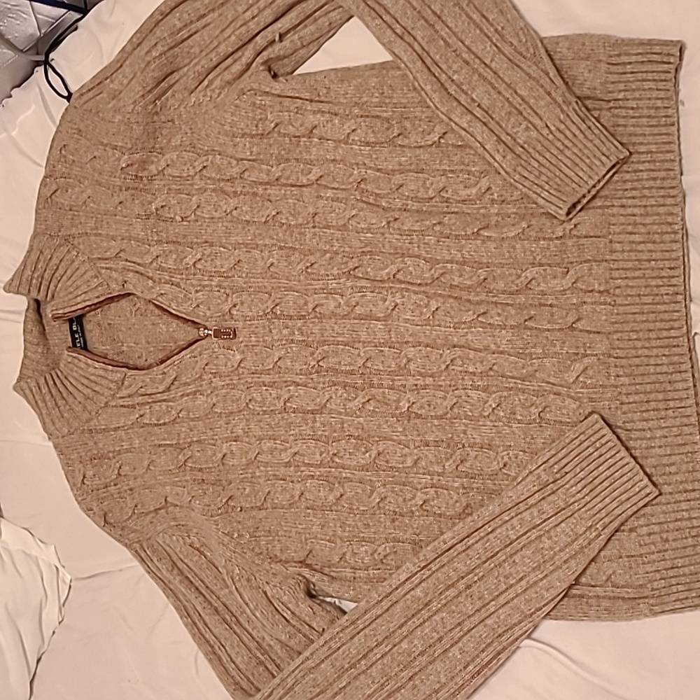 Wool quarter zip